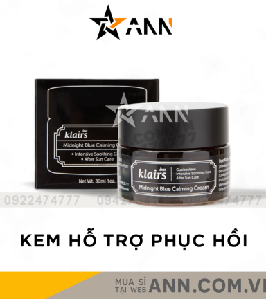 Kem Dưỡng Ẩm Klairs Midnight Blue Calming Cream 30g - 8809115027092