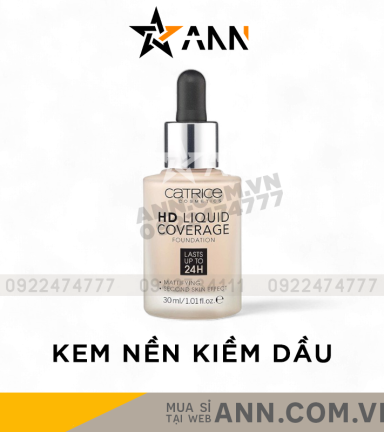 Kem Nền Catrice HD Liquid Coverage Foundation 30ml - Hàng Xách Tay - 4250947598283