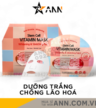 Mặt Nạ Banobagi Vitamin Mask Whitening & Stretching Patch Hộp 10 Miếng - 8809486365359
