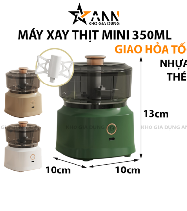 Máy Xay Thịt Mini Đế Vuông 350ml - MXTMN01