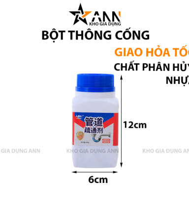 Hủ Bột Thông Cống Nắp Xanh 260g - HBTCNX01