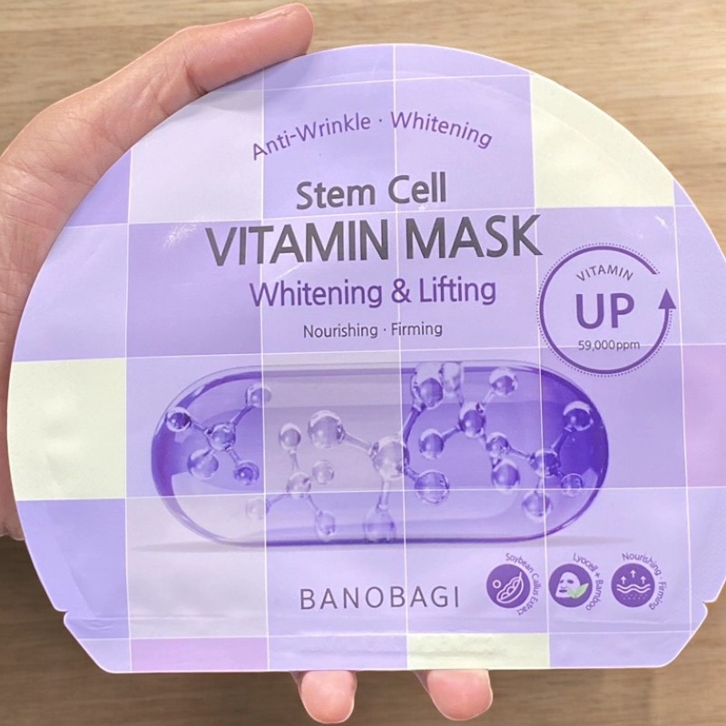 Chỗ sỉ mặt Nạ Banobagi Màu Tím Stem Cell Vitamin Mask Whitening Lifting Hộp 10 Miếng 5 Chỗ sỉ mặt Nạ Banobagi Màu Tím Stem Cell Vitamin Mask Whitening Lifting Hộp 10 Miếng