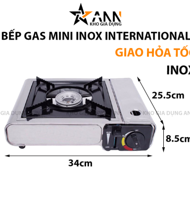 Bếp Gas Mini International Inox Không Gỉ - BGMN01