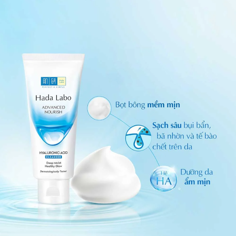 Sữa Rửa Mặt Hada Labo Màu Trắng Advanced Nourish Hyaluronic Acid 80g 5 Sữa Rửa Mặt Hada Labo Màu Trắng Advanced Nourish Hyaluronic Acid 80g