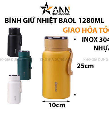 Bình Giữ Nhiệt Baol Quai Bên Hông 1280ml - WL321280