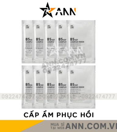 Mặt Nạ Kr Lab+ B5 EGF Complex Hỗ Trợ Cấp Ẩm Phục Hồi Da Combo 10 Miếng - 8809874451350