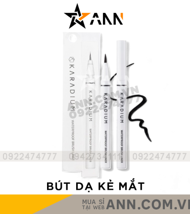Bút Kẻ Mắt Karadium Waterproof Brush Liner Lâu Trôi Hàn Quốc - 8809464540297