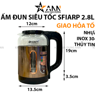 Ấm Đun Siêu Tốc Sfiarp 2.8L - ADSTSFIARP