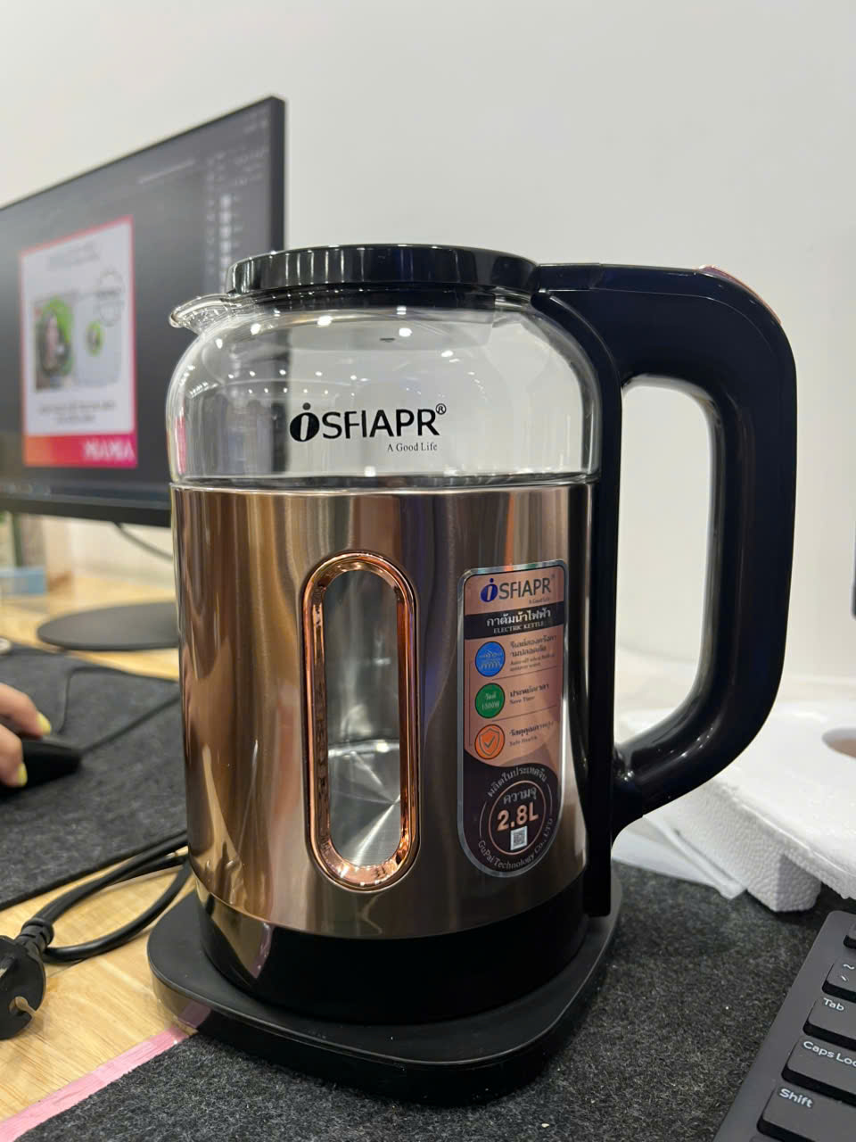 Nguồn hàng sỉ ấm Đun Siêu Tốc Sfiarp 2.8L 5 Nguồn hàng sỉ ấm Đun Siêu Tốc Sfiarp 2.8L