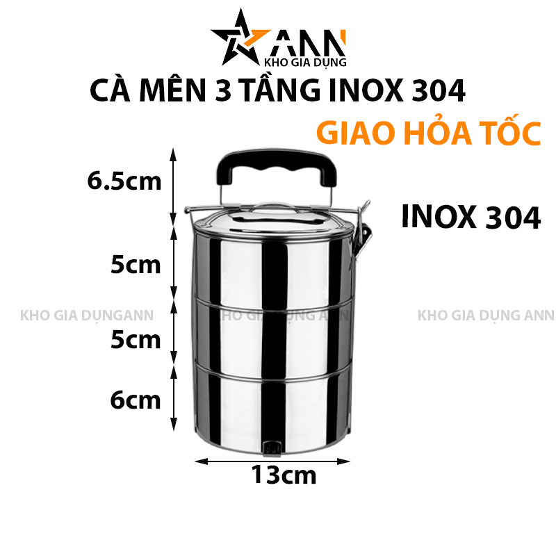 25287_214_20250320112003-1.png Cà Mên Inox 3 Tầng Tay Cầm Nhựa 22.5x13x13cm - CMIN3T