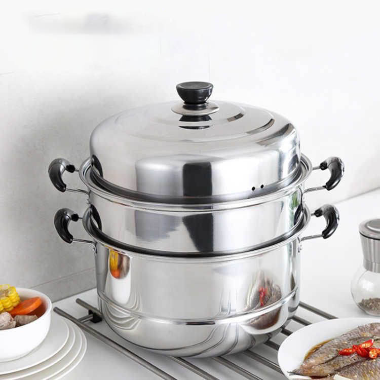 Shop sỉ nồi Hấp 2 Tầng Inox Cho Cả Bếp Từ Và Bếp Ga Tặng Kèm Xửng Hấp 28x30cm 6 Shop sỉ nồi Hấp 2 Tầng Inox Cho Cả Bếp Từ Và Bếp Ga Tặng Kèm Xửng Hấp 28x30cm