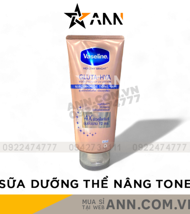 Sữa Dưỡng Thể Vaseline 4X Gluta-Hya Niacinamide Tone Up 300ml (Hàng nhập khẩu có tem phụ) - 8851932439923