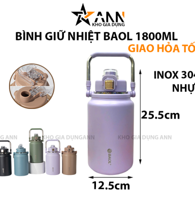 Bình Giữ Nhiệt Baol Có Quai Xách WY17 1800ml - BGNBALWY17