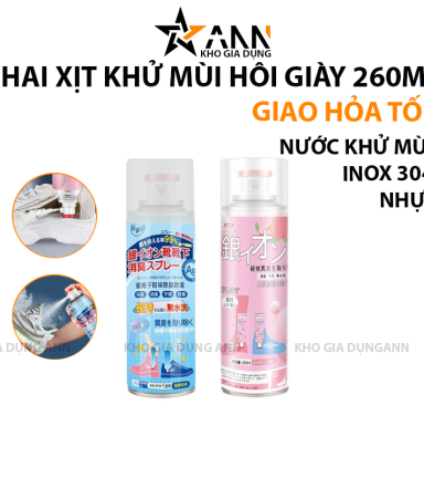 Chai Xịt Khử Mùi Hôi Giày - Xịt Thơm Giày Hoa Anh Đào 260ml - CXKMHG