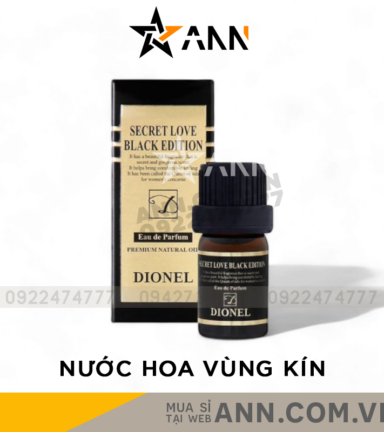 Nước Hoa Vùng Kín Dionel Màu Đen Secret Love Black Edition 5ml - NHVKD02