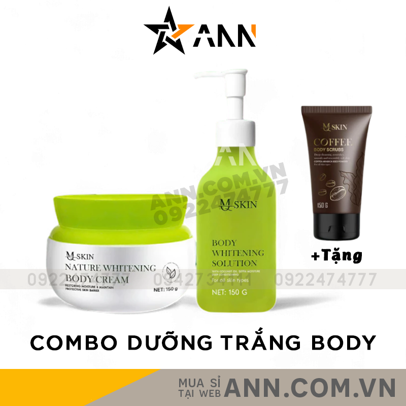 25333_bia-mq_20240930121511-1.png Combo Kem Ủ Trắng và Kem Body Dưỡng Trắng Sữa Dừa MQ Skin Nature Whitening Body 150gr - Tặng Tẩy Tế Bào Chết Cà Phê - BODYDUAMQSKIN