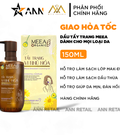 Dầu Tẩy Trang Meea Organic Vi Nhũ Hóa Micro Emulsion Cleaning Oil 150ml - NTTMO