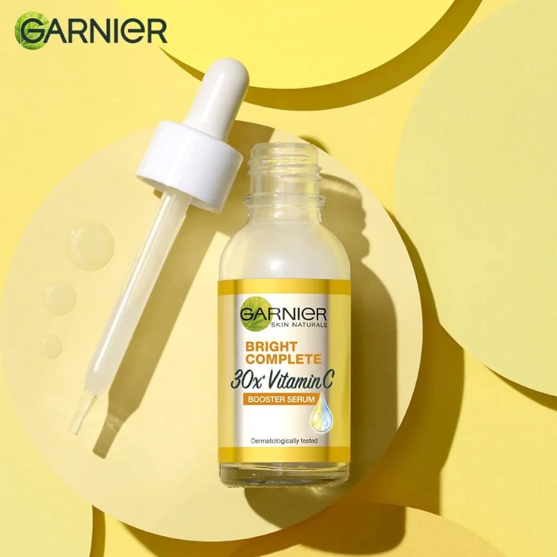 25365_phu-photoroom_20241005173330-2.jpg Serum Garnier Dưỡng Sáng Da Skin Naturals Bright Complete 30x Vitamin C Booster Serum 30ml - 8994993011421
