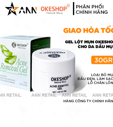Gel Lột Mụn Nha Đam Okeshop Acne Removal Gel 30g - GLMND