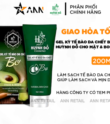 Gel Kỳ Tế Bào Da Chết Bơ Cho Mặt Và Body Huỳnh Đỗ 200ml - 8938523197247
