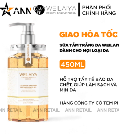 Sữa Tắm Trắng Da Toàn Thân Weilaiya Cánh Hoa Cúc Vạn Thọ 450ml - 6971025881315