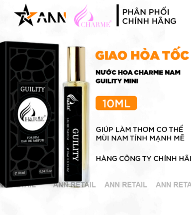 Nước Hoa Charme Guility Mùi Nam Mini 10ml - NHCGMN