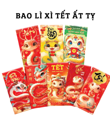 Combo 50 Bao Lì Xì Tết Ất Tỵ 2025 - LIXI2025