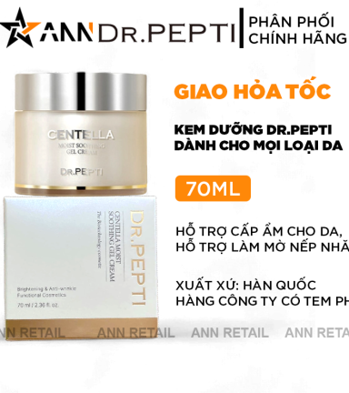 Kem Face Dưỡng Ẩm Dr.Pepti Centella Hàn Quốc 70ml - 8809610271525