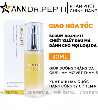 Serum Dr.Pepti Hàn Quốc Chiết Xuất Rau Má Centella Dark Spot Solution Ampoule 30ml - 8809610271440