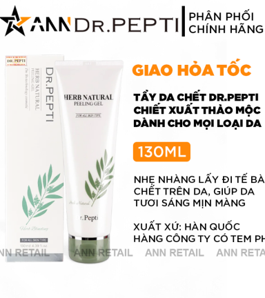 Tẩy Da Chết Dr.Pepti Herb Natural Peeling Gel Giúp Da Sáng Mịn Màng 130ml - 8809451338005