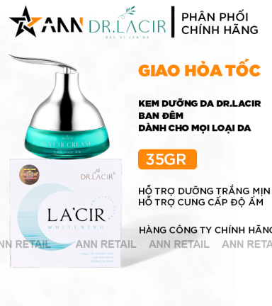 Kem Face Trắng Da Dr Lacir Ban Đêm La'cir Whitening 35g - 8938528007121