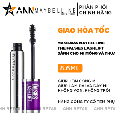 Mascara Làm Dày Mi Maybelline New York Falsies Lash Lift 8.6ml - 6902395781660