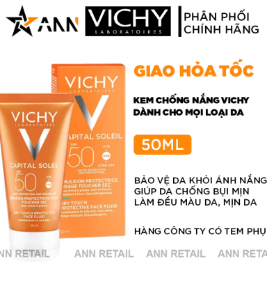 Kem Chống Nắng Vichy Capital Soleil 50ml - 3337871323622