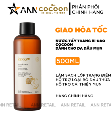 Nước Tẩy Trang Bí Đao Cocoon Dành Cho Da Dầu Mụn 500ml - 8936217700223