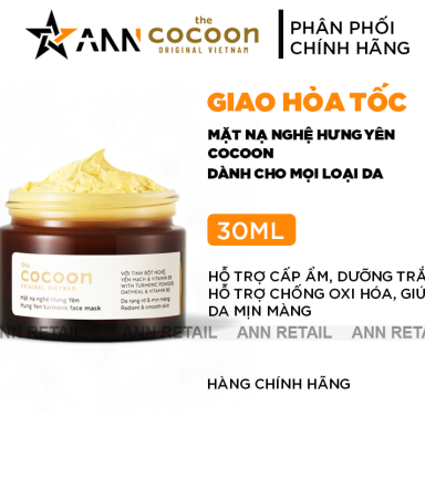 Mặt Nạ Nghệ Hưng Yên Cocoon 30ml - 8936217700490