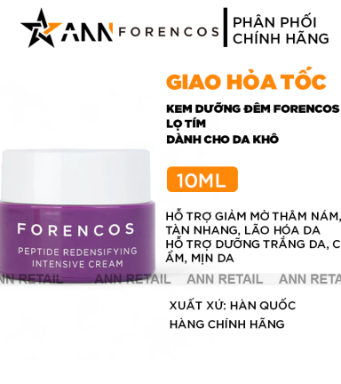 Kem Face Forencos Dưỡng Da Ban Đêm Màu Tím 10ml - 8708874189