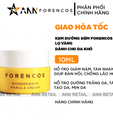 Kem Face Forencos Dưỡng Da Ban Đêm Màu Vàng 10ml - 8708874758
