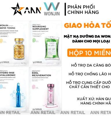 Mặt Nạ Dưỡng Da Wonjin Concentrated Essence Mask Hộp 10 Miếng - MNWCEM