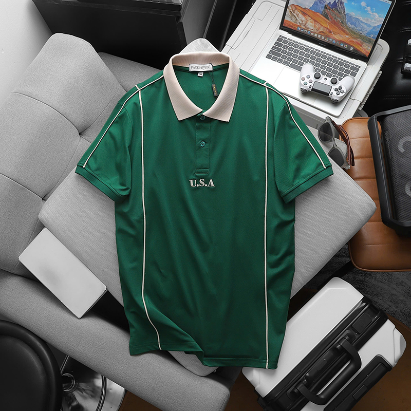 25588_z5953381750824-93b865177c044da302d3ca022849741f_20241102100033-2.jpg Áo Thun Nam Cổ Bẻ Pack Horse Thêu Nổi Chữ U.S.A (Có Size 3x) - CS236