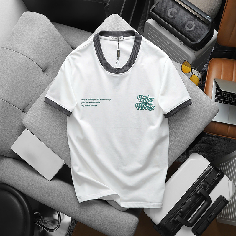 25592_z5988130741377-12368265f0361111a2dd79a43c34720f_20241102114136-11.jpg Áo Thun Nam Cổ Tròn Pack Horse In Nổi Chữ Enjoy The Process (Có Size 3x) - AB523