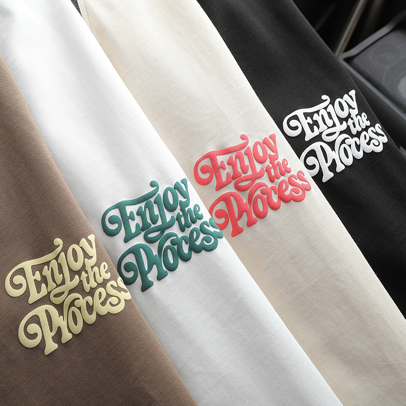 25592_z5988130755606-647e8c5b72d833be6b68acf9881fb753_20241102114137-11.jpg Áo Thun Nam Cổ Tròn Pack Horse In Nổi Chữ Enjoy The Process (Có Size 3x) - AB523