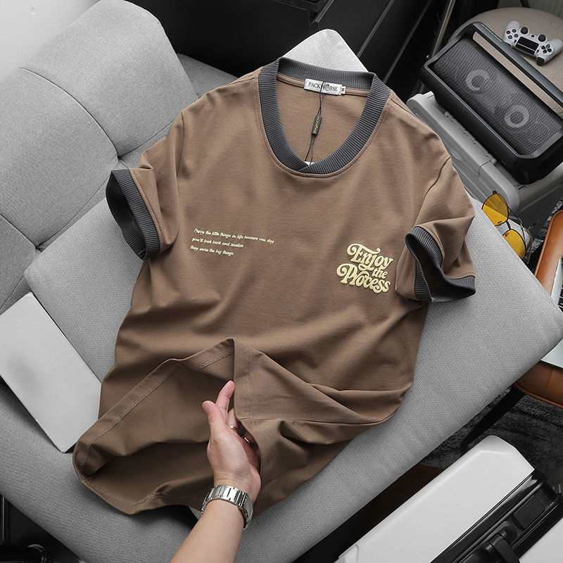 Chuyên sỉ áo Thun Nam Cổ Tròn Pack Horse In Nổi Chữ Enjoy The Process (Có Size 3x) 19 Chuyên sỉ áo Thun Nam Cổ Tròn Pack Horse In Nổi Chữ Enjoy The Process (Có Size 3x)