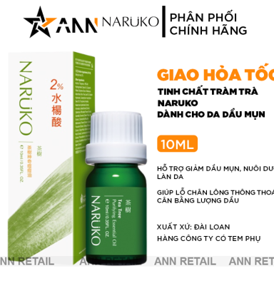 Tinh Chất Tràm Trà Naruko Hỗ Trợ Giảm Mụn Viêm Sưng 10ml - 4711542264206