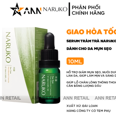 Serum Tràm Trà Naruko Hỗ Trợ Giảm Sẹo Thâm Rỗ Sau Mụn 10ml - 4711542265388