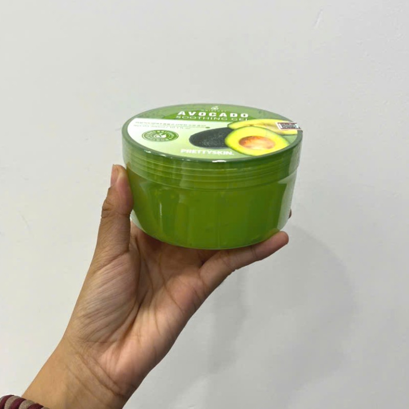 25602_z5997526355846-416b102b91c967f363f1df2cbc7a738c-photoroom_20241104142326-9.jpg Gel Dưỡng Da Đa Năng Prettyskin Chiết Xuất Bơ Avocado Soothing Gel 300ml - 8809733211842