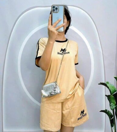 Đồ bộ quần đùi áo tay ngắn sọc thể thao - DBO5175