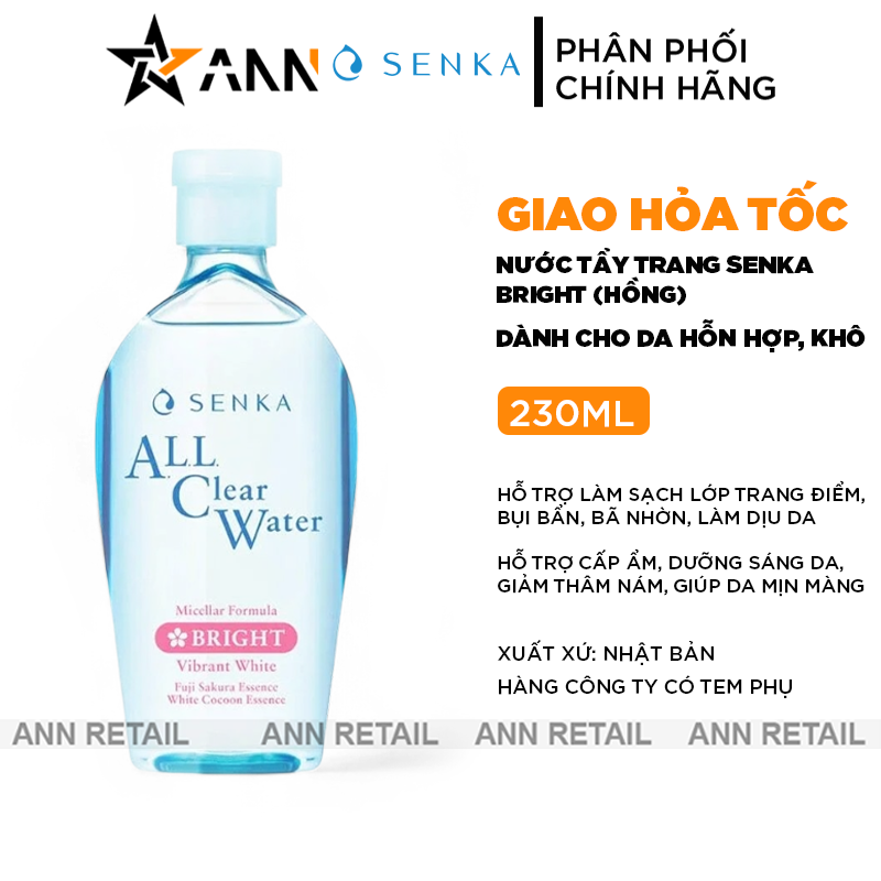 25618_khung-shopee-ann-retail-moi-0410-recovered_20241105090458-5.png Nước Tẩy Trang Senka All Clear Micellar Bright Màu Hồng 230ml - 4909978150211