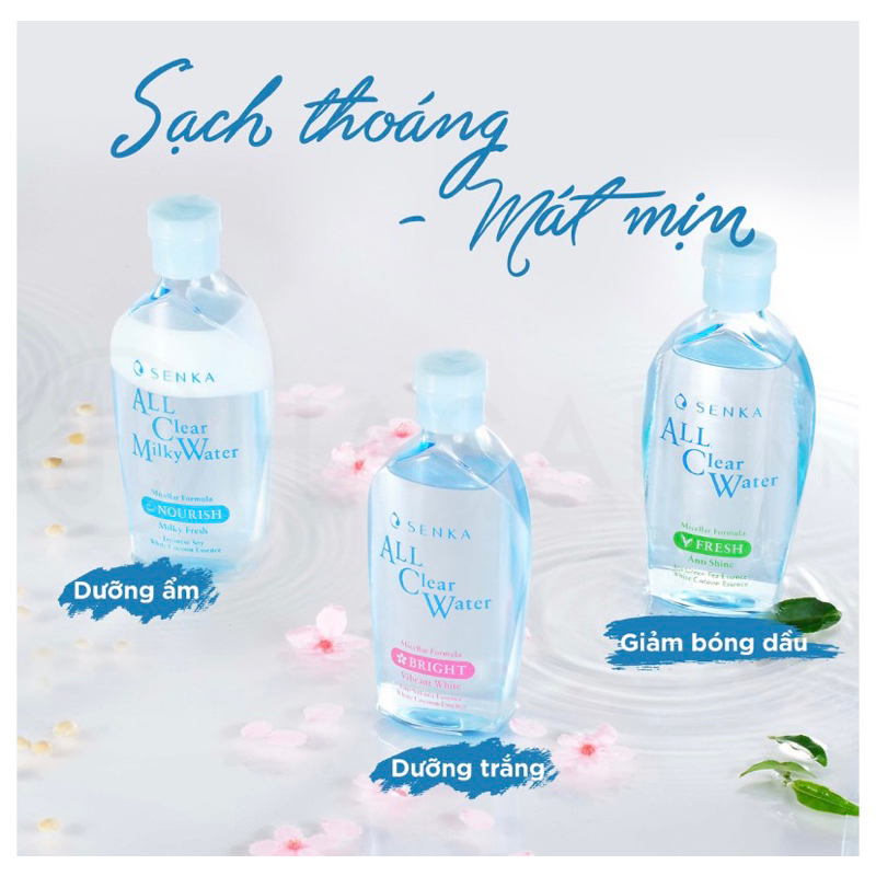 Chỗ sỉ nước Tẩy Trang Senka All Clear Micellar Bright Màu Hồng 230ml 9 Chỗ sỉ nước Tẩy Trang Senka All Clear Micellar Bright Màu Hồng 230ml