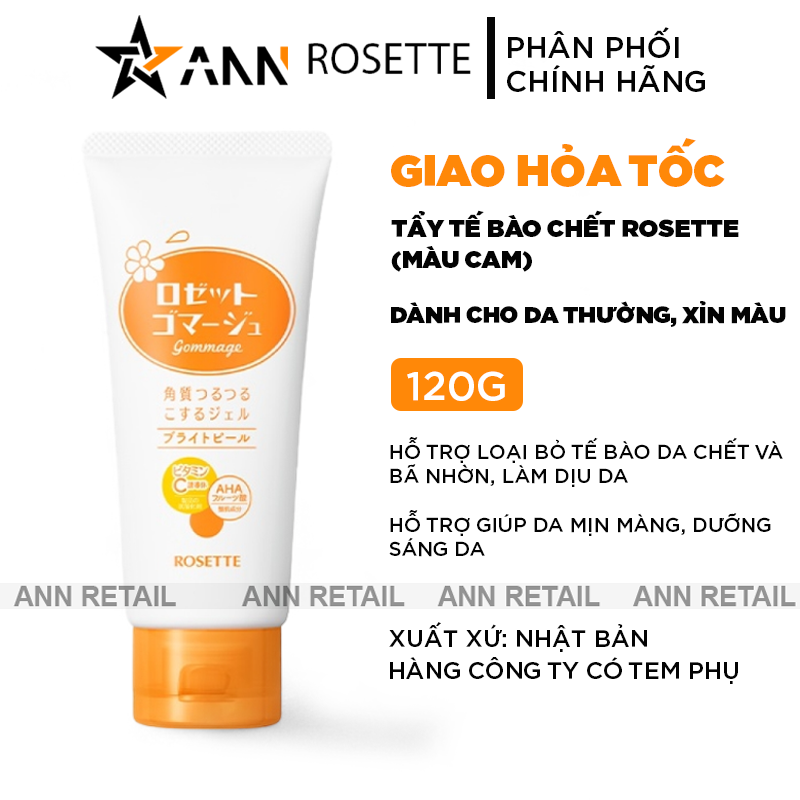 25636_khung-shopee-ann-retail-moi-0410_20241106160910-2.png Tẩy Tế Bào Chết Rosette Màu Cam Gommage Bright Peel Gel Cho Da Thường Xỉn Màu 120g - 4901696542354
