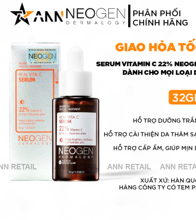 Serum Neogen Dermalogy Real Vitamin C 22% 32g Hỗ Trợ Dưỡng Sáng Da - 8809653247495